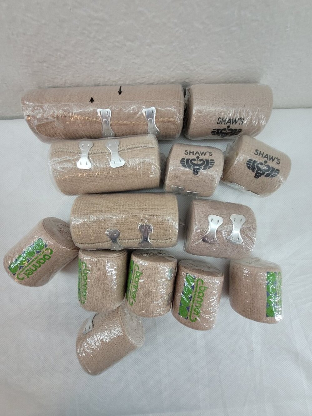 Lot of 13 New Ace Bandage First Aid Sports Sprains Stretch Wrap Bandages Variety